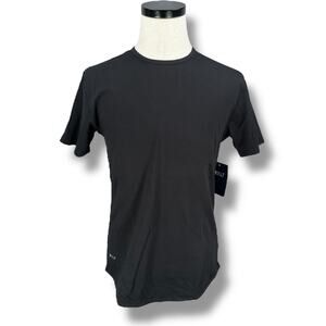 BYLT Drop-Cut Lux T-Shirt Men’s Small Black Cotton Stretch Short Sleeve New